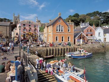 Fowey, a fishing village in Cornwall.