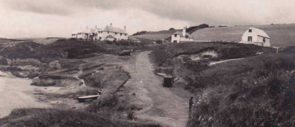 An old photo of The Nare hotel.