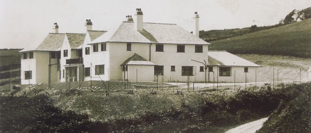 An old photo of The Nare hotel, Cornwall.
