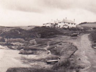 A historic photo of The Nare hotel.