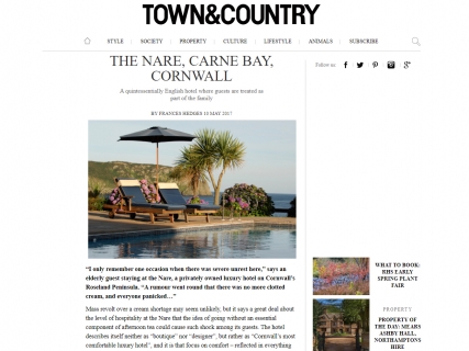 The Nare in Town & Country magazine.