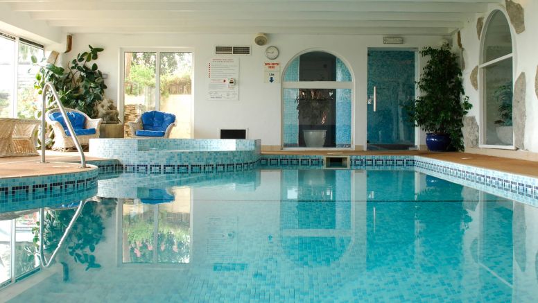 The indoor pool at The Nare hotel.