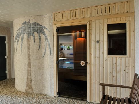 The sauna at The Nare hotel.