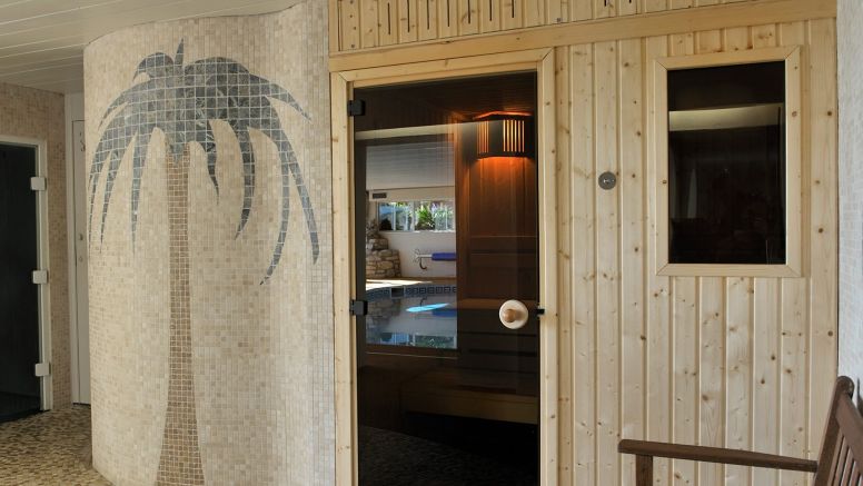 The sauna at The Nare hotel.