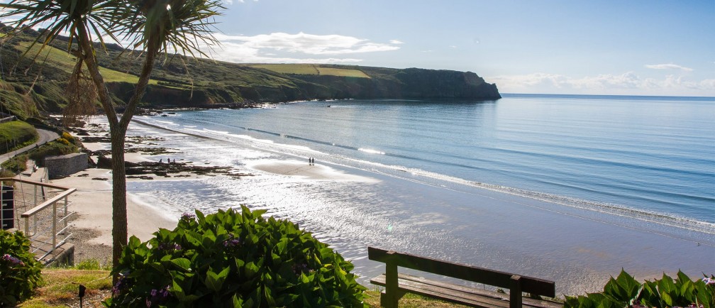 Carne Beach in the sun.