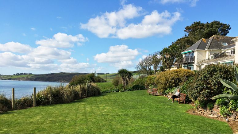 A view of the peaceful gardens at The Nare, Cornwall's 5 star country house hotel